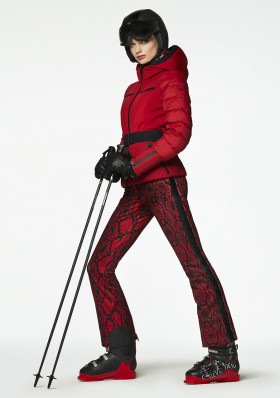 Dámske lyžiarske nohavice Goldbergh DIAMOND ski pant RED PYTHON